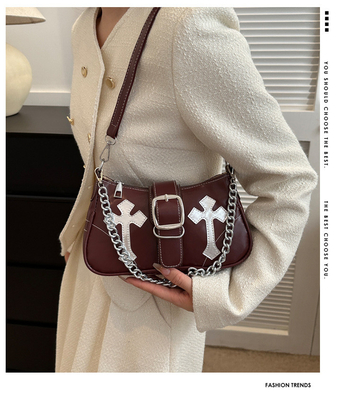 Hochwertige Unterwäsche Damen Tasche Neue Herbst- und Wintermode NICHE Mode Alles RETRO KETZEN Kommuter Schulter und