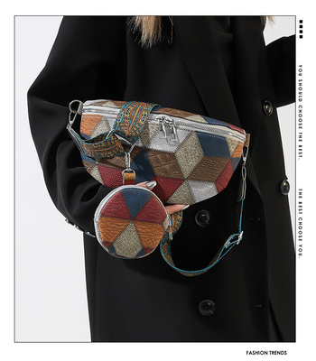 Herbst und Winter RETRO-Kross-Tasche RETRO-Tasche Frauen-Tasche Mode-Buchstüte Kross-Tasche Neue Nische Design Handy RETRO-Fan