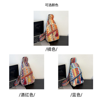 NEUE CHINESE MODE Einfach-SCHULTER-Kross-Körper-TASCHEN RÖTEN Einfacher ethnischer Stil KLEINER TASCHEKSTUR Brusttasche DAMEN-TASCHEN
