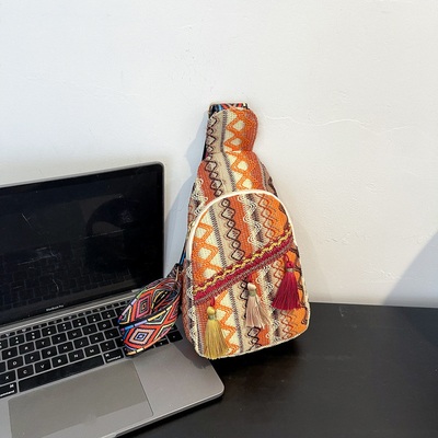 NEUE CHINESE MODE Einfach-SCHULTER-Kross-Körper-TASCHEN RÖTEN Einfacher ethnischer Stil KLEINER TASCHEKSTUR Brusttasche DAMEN-TASCHEN