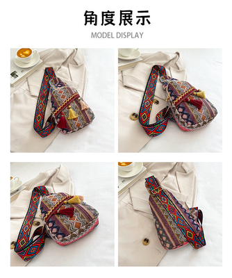 NEUE CHINESE MODE Einfach-SCHULTER-Kross-Körper-TASCHEN RÖTEN Einfacher ethnischer Stil KLEINER TASCHEKSTUR Brusttasche DAMEN-TASCHEN