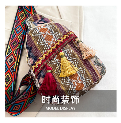 NEUE CHINESE MODE Einfach-SCHULTER-Kross-Körper-TASCHEN RÖTEN Einfacher ethnischer Stil KLEINER TASCHEKSTUR Brusttasche DAMEN-TASCHEN