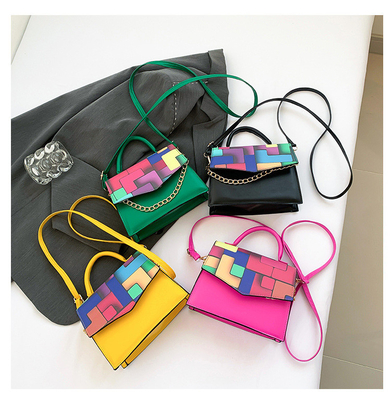 2024 Frühling/Sommer Neue Mode Textur COLOR PASSING Körperüberschneidung Tasche Schulter Handtasche in diesem Jahr