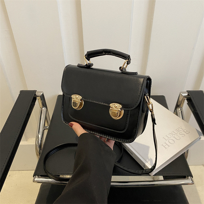 SENIOR SENSE OF RETRO kleine Tasche Frauen 2024 neue Sommer Mode ausländischer Stil Schultertasche kleine NICHE alle Handtasche quadratisch