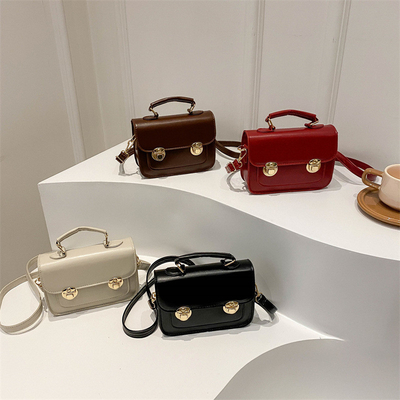 SENIOR SENSE OF RETRO kleine Tasche Frauen 2024 neue Sommer Mode ausländischer Stil Schultertasche kleine NICHE alle Handtasche quadratisch