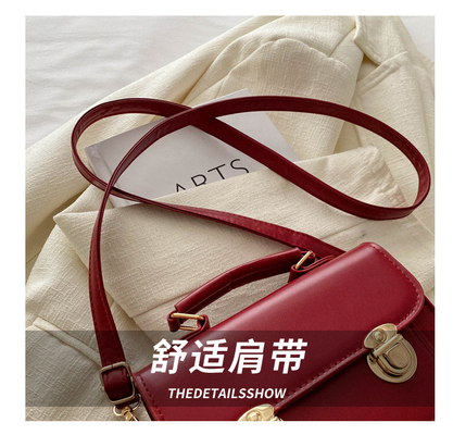 SENIOR SENSE OF RETRO kleine Tasche Frauen 2024 neue Sommer Mode ausländischer Stil Schultertasche kleine NICHE alle Handtasche quadratisch
