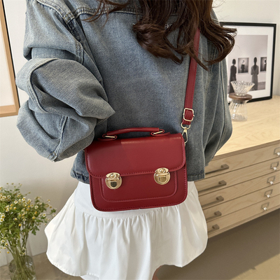 SENIOR SENSE OF RETRO kleine Tasche Frauen 2024 neue Sommer Mode ausländischer Stil Schultertasche kleine NICHE alle Handtasche quadratisch