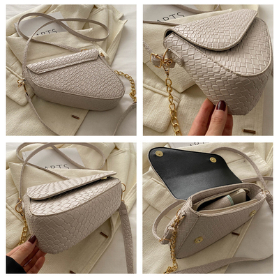 HIGH SENSE FASHION SÄDEL populär Frühling/Sommer Geflechtete kleine Tasche Einfache All-in-One Crossbody-Tasche