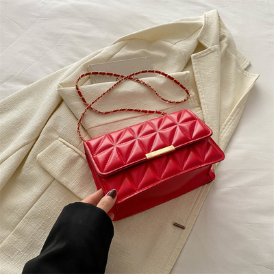 Einfache, feste Farbe, Schulter- und Körperbeutel, Kette-Tasche, Frühjahr/Sommer, neue Senioren-Persönlichkeit in Textur.