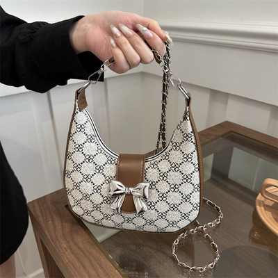 Unterarmtasche ARC DE TRIOMPHE Tasche weibliche Frühling und Sommer Schultertasche All-in-One Crescent Tasche Senior SENSE RETRO CROSSB