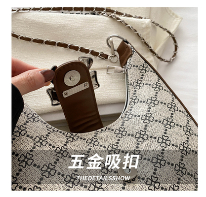 Unterarmtasche ARC DE TRIOMPHE Tasche weibliche Frühling und Sommer Schultertasche All-in-One Crescent Tasche Senior SENSE RETRO CROSSB