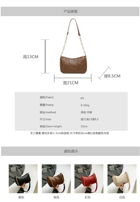 NEUE MODE STONE PRINT NICHE DESIGN SINGLE SCHULTER Krosskörper Tasche hochwertige explosive Unterarmtasche für Frauen
