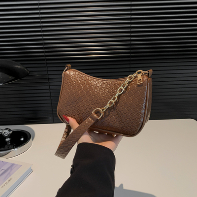 NEUE MODE STONE PRINT NICHE DESIGN SINGLE SCHULTER Krosskörper Tasche hochwertige explosive Unterarmtasche für Frauen