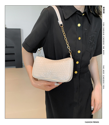 NEUE MODE STONE PRINT NICHE DESIGN SINGLE SCHULTER Krosskörper Tasche hochwertige explosive Unterarmtasche für Frauen