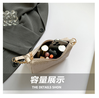 NEUE MODE STONE PRINT NICHE DESIGN SINGLE SCHULTER Krosskörper Tasche hochwertige explosive Unterarmtasche für Frauen