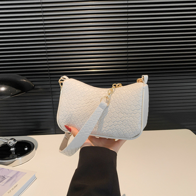 NEUE MODE STONE PRINT NICHE DESIGN SINGLE SCHULTER Krosskörper Tasche hochwertige explosive Unterarmtasche für Frauen