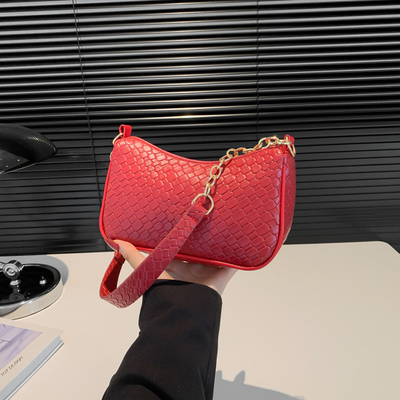 NEUE MODE STONE PRINT NICHE DESIGN SINGLE SCHULTER Krosskörper Tasche hochwertige explosive Unterarmtasche für Frauen