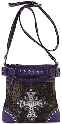 Verkleidung Strass Kreuze Pistole Buckle Western Crossbody Handtaschen Cowgirl Land gefüllte Handtasche Frauen Einfach Schulter