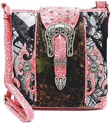 Verkleidung Strass Kreuze Pistole Buckle Western Crossbody Handtaschen Cowgirl Land gefüllte Handtasche Frauen Einfach Schulter