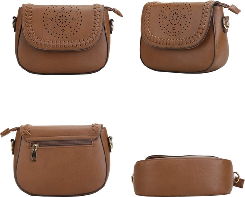 KKXIU Crossbody-Taschen für Frauen Hohle Handtaschen mit verstellbarem Gurt