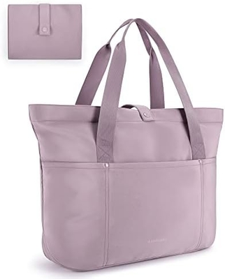 BAGSMART Handtasche für Frauen, Klappbare Handtasche mit Reißverschluss Große Schultertasche Top-Handtasche für Reisen, Arbeit