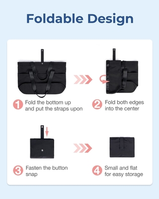 BAGSMART Handtasche für Frauen, Klappbare Handtasche mit Reißverschluss Große Schultertasche Top-Handtasche für Reisen, Arbeit