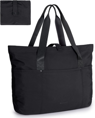 BAGSMART Handtasche für Frauen, Klappbare Handtasche mit Reißverschluss Große Schultertasche Top-Handtasche für Reisen, Arbeit