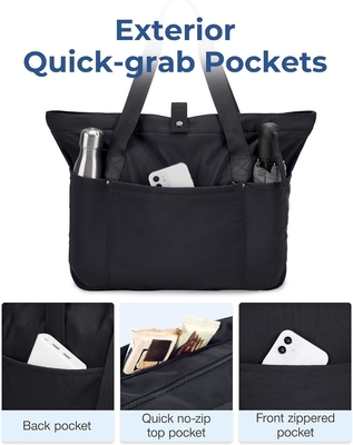 BAGSMART Handtasche für Frauen, Klappbare Handtasche mit Reißverschluss Große Schultertasche Top-Handtasche für Reisen, Arbeit