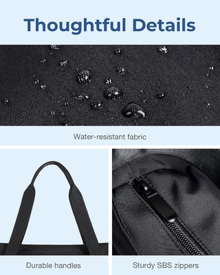 BAGSMART Handtasche für Frauen, Klappbare Handtasche mit Reißverschluss Große Schultertasche Top-Handtasche für Reisen, Arbeit