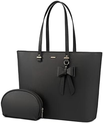 LOVEVOOK Laptop-Tasche für Frauen, Leder-Computer-Tasche, Berufs-Arbeitsbeutel, Lehrer/Anwalt,