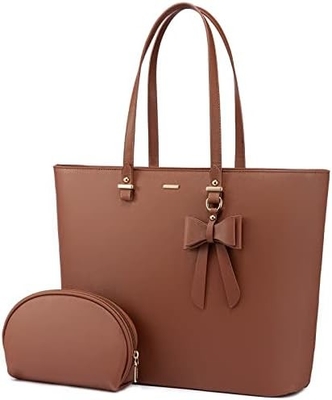 LOVEVOOK Laptop-Tasche für Frauen, Leder-Computer-Tasche, Berufs-Arbeitsbeutel, Lehrer/Anwalt,