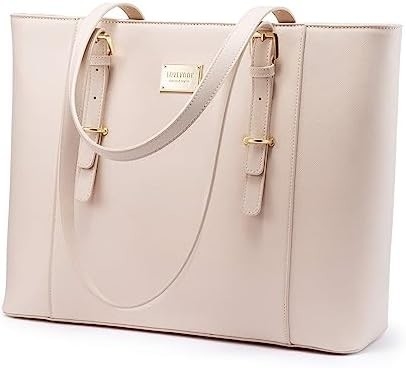 LOVEVOOK Laptop-Tasche für Frauen, Leder-Computer-Tasche, Berufs-Arbeitsbeutel, Lehrer/Anwalt,