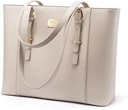 LOVEVOOK Laptop-Tasche für Frauen, Leder-Computer-Tasche, Berufs-Arbeitsbeutel, Lehrer/Anwalt,