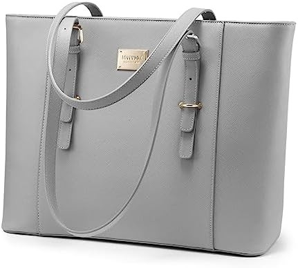 LOVEVOOK Laptop-Tasche für Frauen, Leder-Computer-Tasche, Berufs-Arbeitsbeutel, Lehrer/Anwalt,