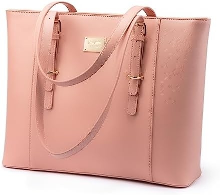 LOVEVOOK Laptop-Tasche für Frauen, Leder-Computer-Tasche, Berufs-Arbeitsbeutel, Lehrer/Anwalt,