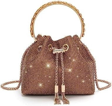Bling Kristall Strass Tasche für Frauen Glitzerhafte Kupplung Handtasche Crossbody Tasche für Abend Hochzeitsfeier Abschlussball