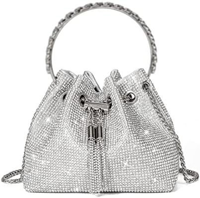 Bling Kristall Strass Tasche für Frauen Glitzerhafte Kupplung Handtasche Crossbody Tasche für Abend Hochzeitsfeier Abschlussball