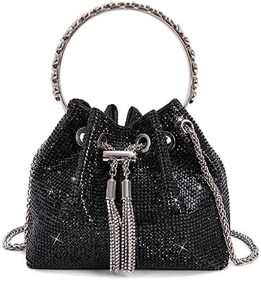 Bling Kristall Strass Tasche für Frauen Glitzerhafte Kupplung Handtasche Crossbody Tasche für Abend Hochzeitsfeier Abschlussball