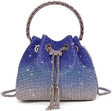 Bling Kristall Strass Tasche für Frauen Glitzerhafte Kupplung Handtasche Crossbody Tasche für Abend Hochzeitsfeier Abschlussball
