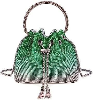 Bling Kristall Strass Tasche für Frauen Glitzerhafte Kupplung Handtasche Crossbody Tasche für Abend Hochzeitsfeier Abschlussball