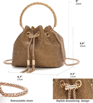 Bling Kristall Strass Tasche für Frauen Glitzerhafte Kupplung Handtasche Crossbody Tasche für Abend Hochzeitsfeier Abschlussball