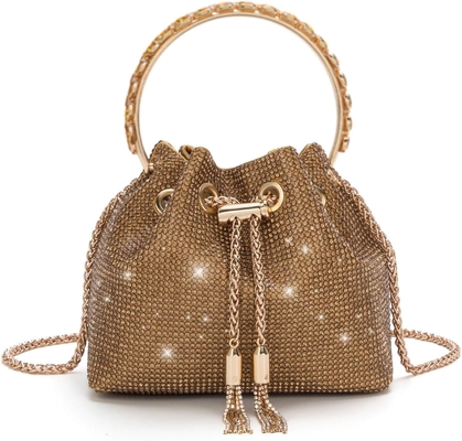 Bling Kristall Strass Tasche für Frauen Glitzerhafte Kupplung Handtasche Crossbody Tasche für Abend Hochzeitsfeier Abschlussball