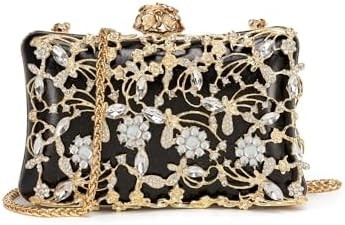 Abendtasche Kupplung Taschen für Frauen Strass Tasche Sparkling Party Schulter Handtasche Hochzeitstasche mit Kette