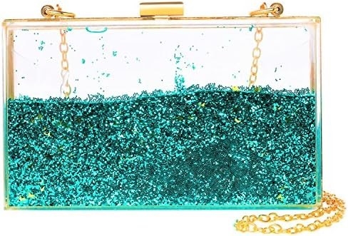 JeVenis magische durchsichtige Sequins Kupplung Tasche Abend Handtasche für Party Ball Braut