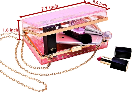 JeVenis magische durchsichtige Sequins Kupplung Tasche Abend Handtasche für Party Ball Braut