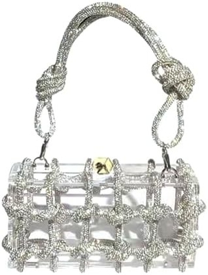 Durchsichtige Acryl Tasche Strass Acryl Kupplung Kristall Abend Taschen für Frauen Glitter Handtasche für Hochzeitscocktail Party