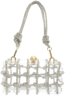 Durchsichtige Acryl Tasche Strass Acryl Kupplung Kristall Abend Taschen für Frauen Glitter Handtasche für Hochzeitscocktail Party