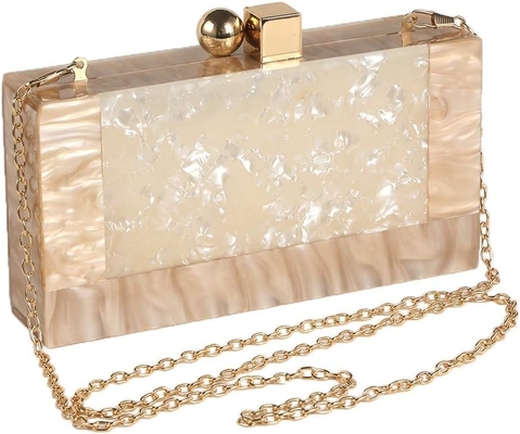 Frauen Acryl Abend Kupplung Tasche Glitter Marmor Tasche Handtasche für Hochzeit Cocktail Party Ball