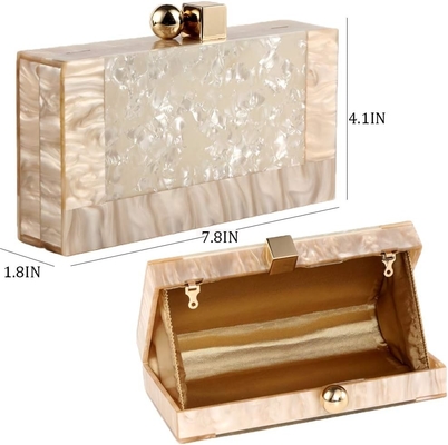 Frauen Acryl Abend Kupplung Tasche Glitter Marmor Tasche Handtasche für Hochzeit Cocktail Party Ball