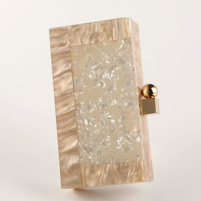 Frauen Acryl Abend Kupplung Tasche Glitter Marmor Tasche Handtasche für Hochzeit Cocktail Party Ball